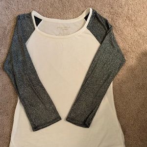 American Eagle 3/4 Metallic Shirt